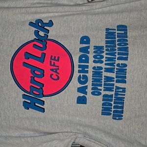 Vintage Hard Luck Baghdad Shirt Diport Usa Made XL Usa Military